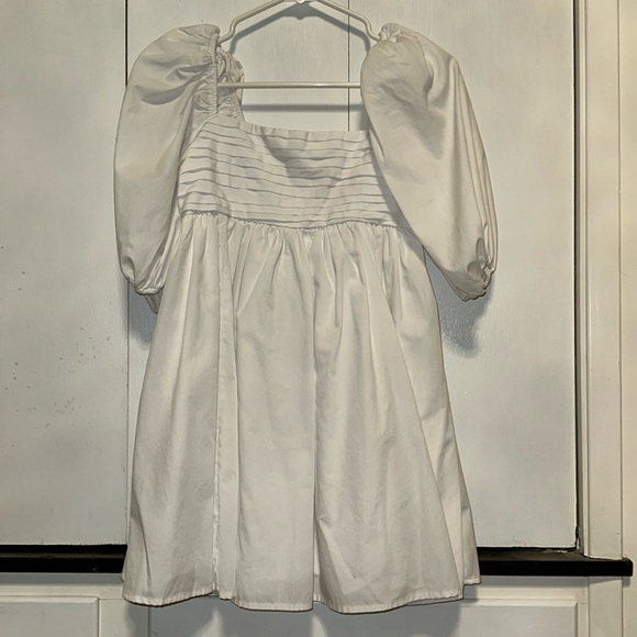 Abercrombie & Fitch Emerson Linen-Blend Puff Sleeve Mini Dress - Picture 2 of 3